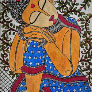 Hand-Painted Lord Buddha Canvas Painting No Frame