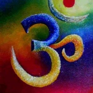 Om symbol canvas painting Hand Painted On Canvas Without Frame