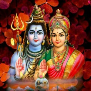 Shiv Parvati Canvas Painting Handpainted Masterpiece