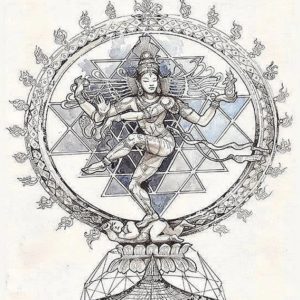 Shiva Natarajan Canvas Art Handpainted Painting Masterpiece