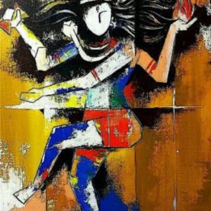 Shiva Natarajan Canvas Painting Handpainted