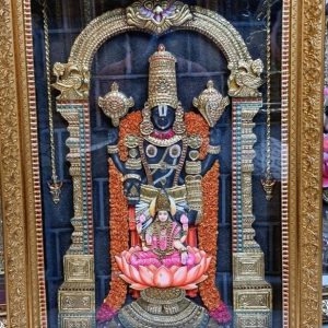 Balaji Lakshmi Tanjore Art Painting With Frame
