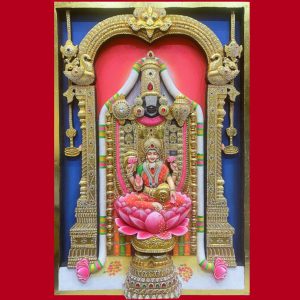 Balaji Lakshmi Tanjore Art Painting With Frame