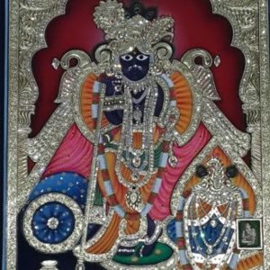 Banke Bihari Tanjore Wall Art Painting With Frame