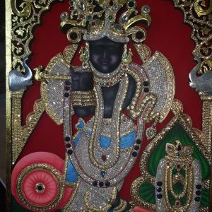 Banke Bihari Tanjore Wall Art Painting With Frame