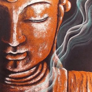 Buddha Meditation Canvas Painting Hand-painted Unframed