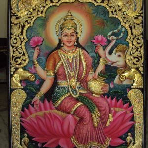 Durga Jee Tanjore Art Painting With Frame