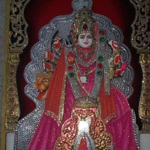 Durga Jee Tanjore Art Painting With Frame