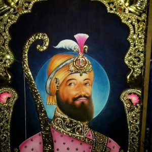 Guru Gobind Singh Tanjore Art Painting with Frame