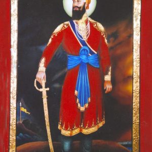 Guru Gobind Singh Tanjore Art Painting with Frame