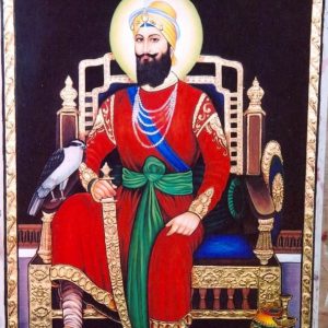 Guru Gobind Singh Tanjore Art Painting with Frame