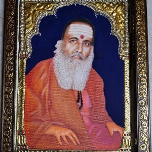Guru Jee Tanjore Painting Wall Art With Frame