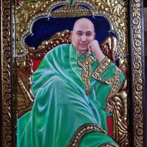 Divine Guru Jee Tanjore Painting With Frame