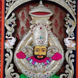 Khatu Shyam Tanjore Painting Wall Art With Frame