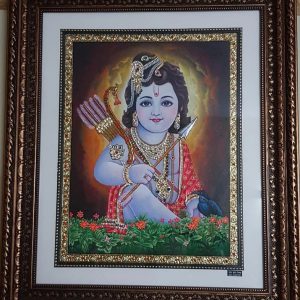 Krishna Tanjore painting Masterpiece with Frame