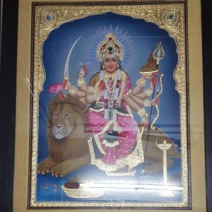 Lakshmi Wealth Tanjore Art Painting with Frame