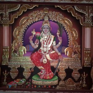 Lakshmi Wealth Tanjore Art Painting with Frame