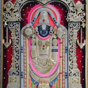Lord Balaji Tanjore Painting Masterpiece With Frame