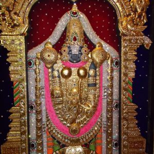 Lord Balaji Tanjore Painting Wall Art With Frame