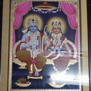Traditional Radha Krishna Tanjore Painting With Frame