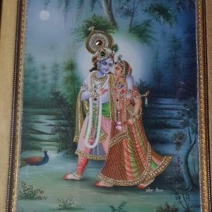 Traditional Tanjore Krishna Painting With Frame