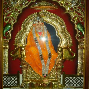 Saibaba Tanjore Wall Art Painting With Frame