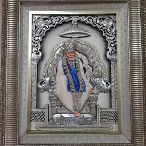 Saibaba Tanjore Wall Art Painting With Frame