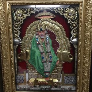 Saibaba Tanjore Wall Art Painting With Frame