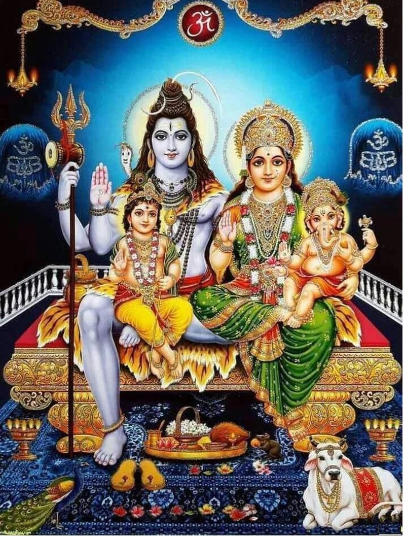 Shiva Family Traditional