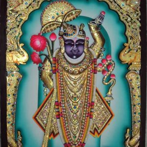 Traditional Shrinathji Tanjore Painting With Frame