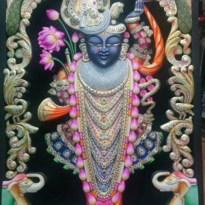 Traditional Shrinathji Tanjore Painting With Frame