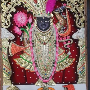 Traditional Shrinathji Tanjore Painting With Frame