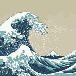 Japanese Wave Art Canvas Painting Posters And Prints (Without Frame)