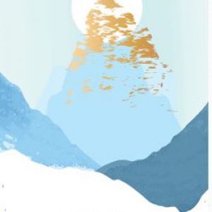 Captivating Abstract Mountain Art Painting Posters And Print