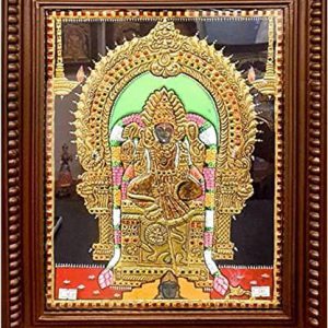 Angala Parameshwari Tanjore Painting With Frame