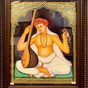Bagavathar Tanjore Painting Wall Art With Frame