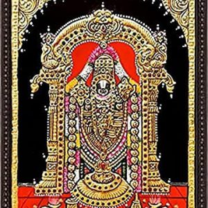 Balaji Tanjore Painting Wall Art With Frame