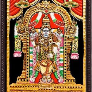 Balaji Tanjore Painting Wall Art With Frame