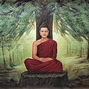 Hand-Painted Buddha Meditation paintings on Canvas Wall Art Painting (Without Frame)