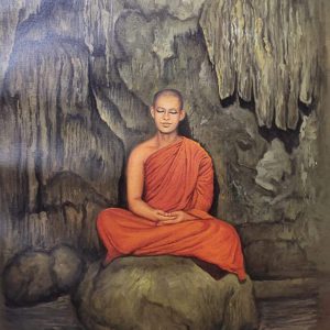 Hand-painted Buddha Meditation paintings on Canvas Wall Art Painting (Without Frame)