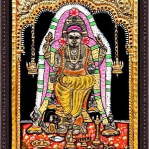 Traditional Dhakshinamoorthy Tanjore Painting With Frame