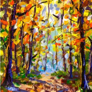 Forest Tree Canvas Painting Posters And Prints On Canvas (Without Frame)