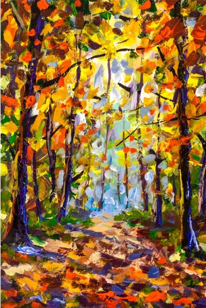 Forest Tree Nature Wall Art Painting