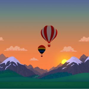 Hot Air Balloon Canvas Painting Posters And Prints On Canvas Without Frame