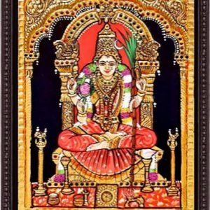 Kamatchi Amman Tanjore Painting With Frame