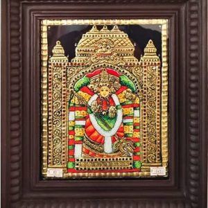 Kanaka Durga Tanjore Painting With Frame