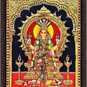 Karumariamman Tanjore Painting With Frame