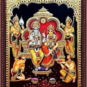 Kothandaramar Tanjore Wall Art Painting With Frame