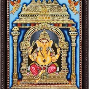 Traditional Lord Ganesha Painting With Frame