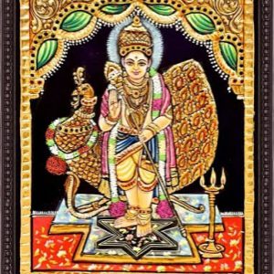Murugan Tanjore Painting Wall Art With Frame
